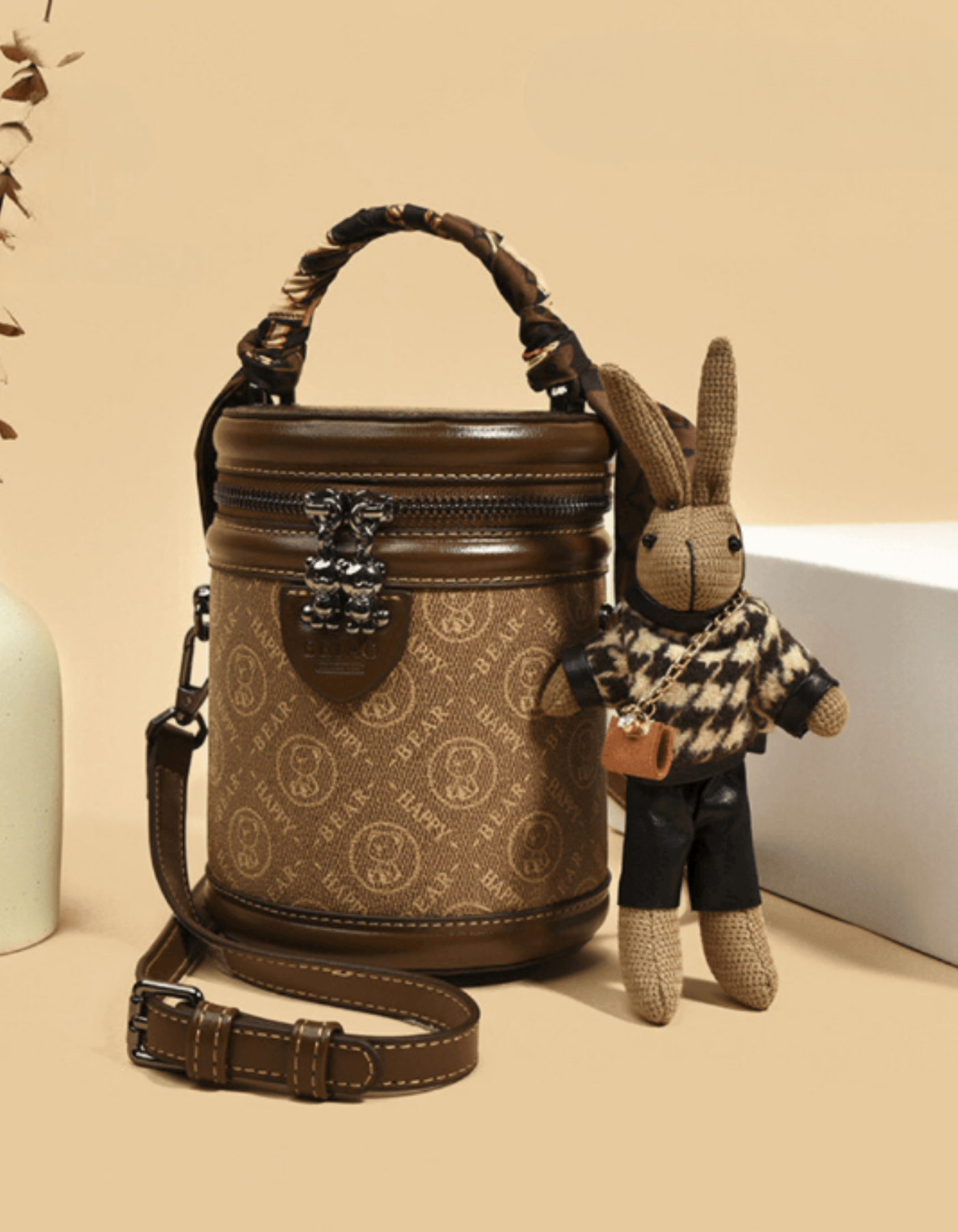 Capucinetta – Monogram bunny detail – Crossbody handbag-15209173844341-Nancy & Mae Savannah