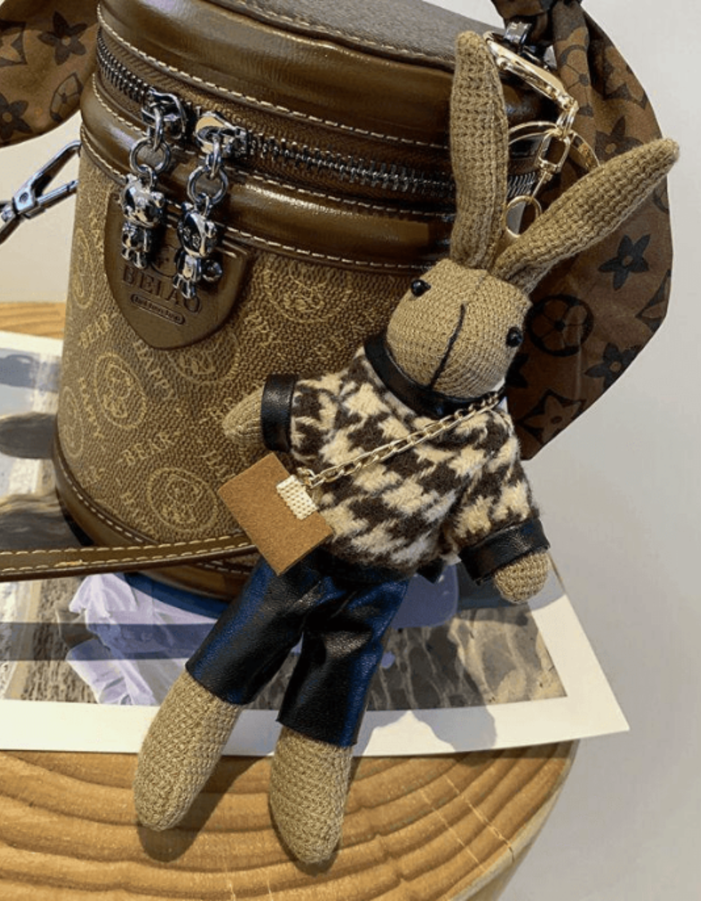 Capucinetta – Monogram bunny detail – Crossbody handbag-15209173844341-Nancy & Mae Savannah