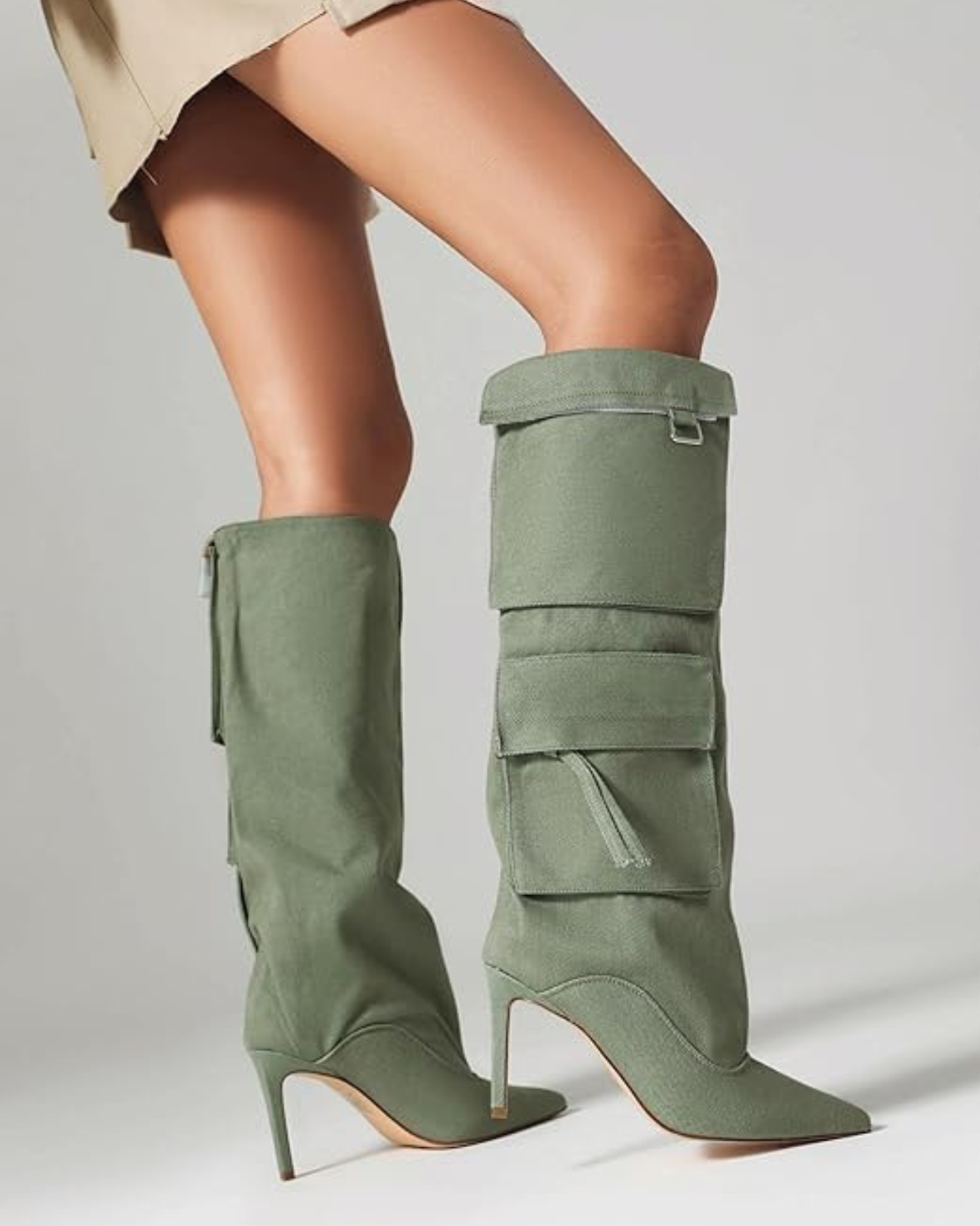 Carmella – Pointed toe – Knee-high denim boots-15133957161333-Nancy & Mae Savannah