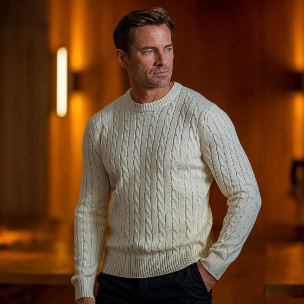 Carter - Cashmere Cable Knit Sweater-15553986691445-Mirella Fiore