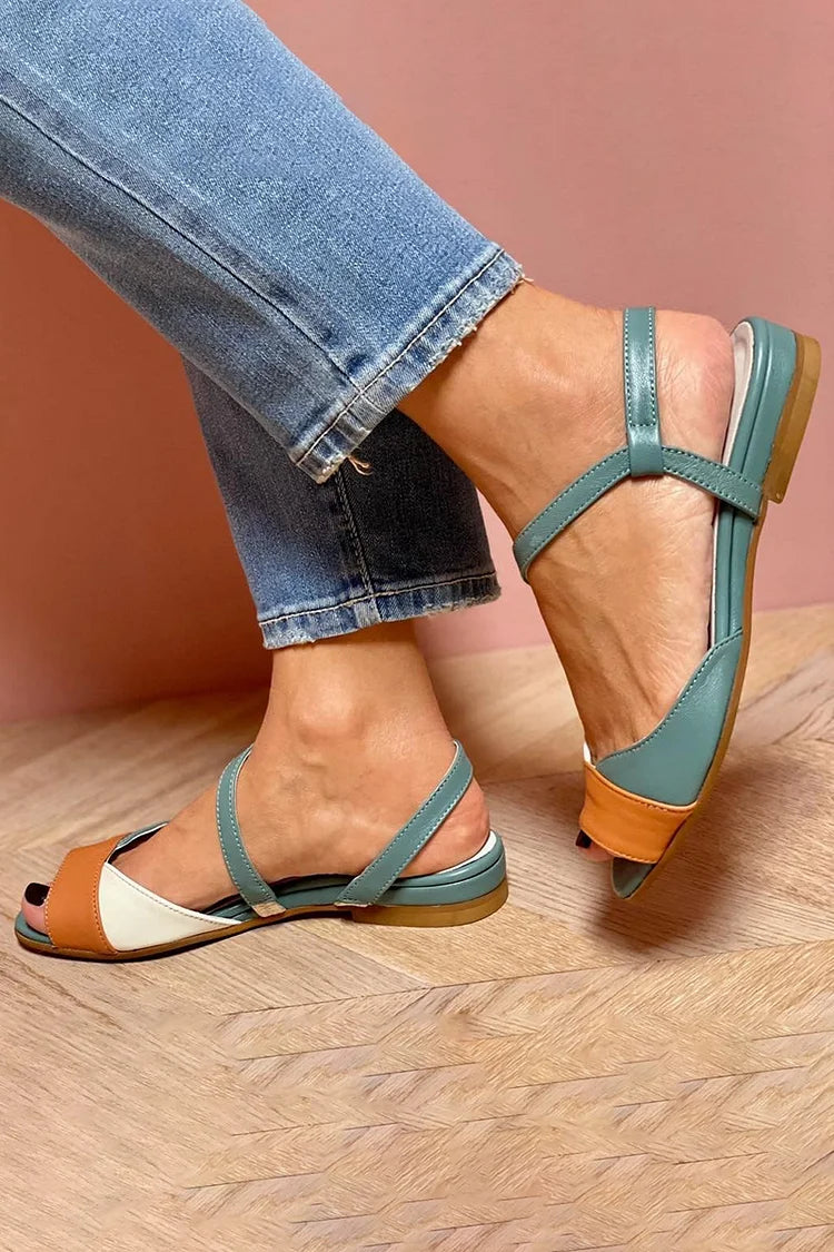 Casey - Color Block Sandals-15551041634677-Nancy & Mae Savannah