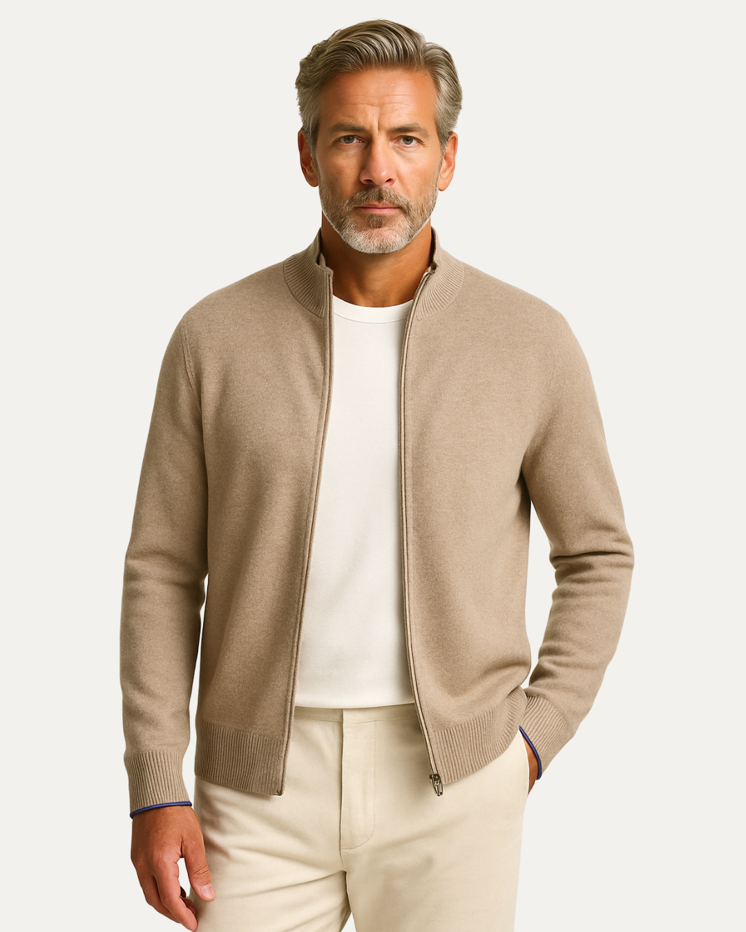 Cashmere Zip Jacket-15553976435061-Mirella Fiore