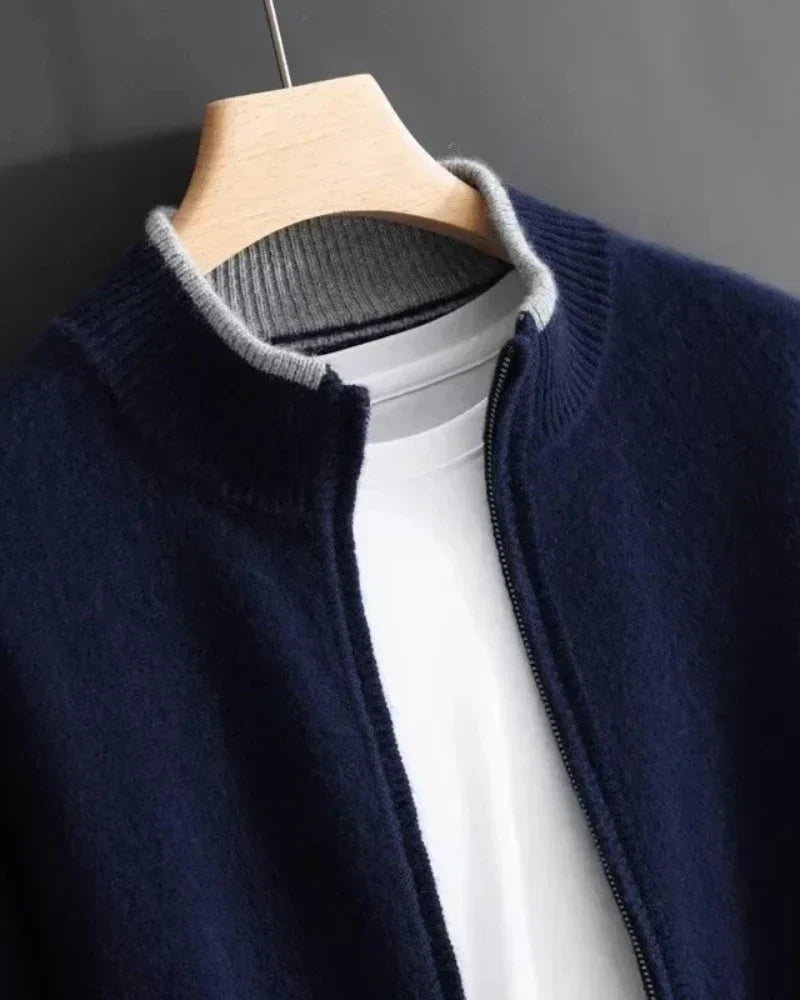 Cashmere Zip Jacket-15553976435061-Mirella Fiore