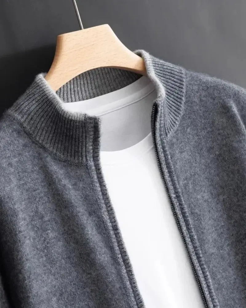 Cashmere Zip Jacket-15553976435061-Mirella Fiore
