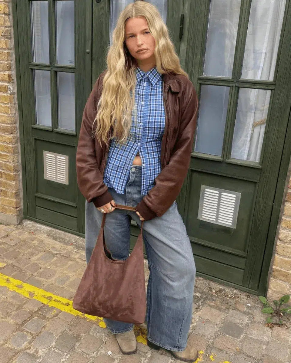 Cassia – Versatile timeless design – Suede bag-15133572071797-Nancy & Mae Savannah