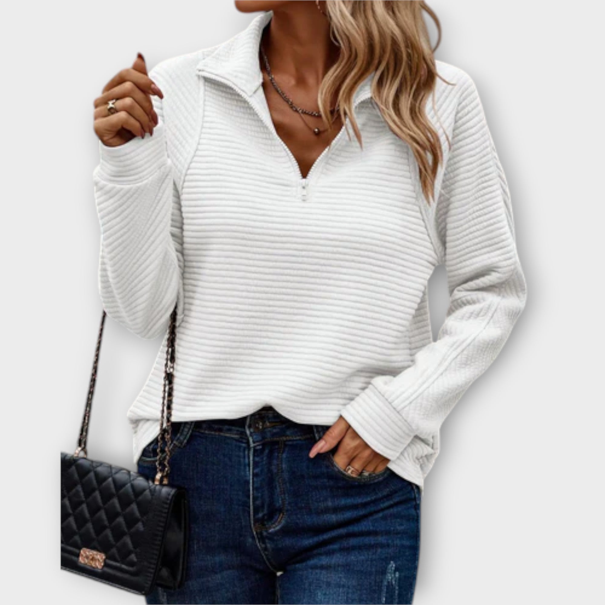 Catherine - Halfzip Pullover-15518866768245-Mirella Fiore