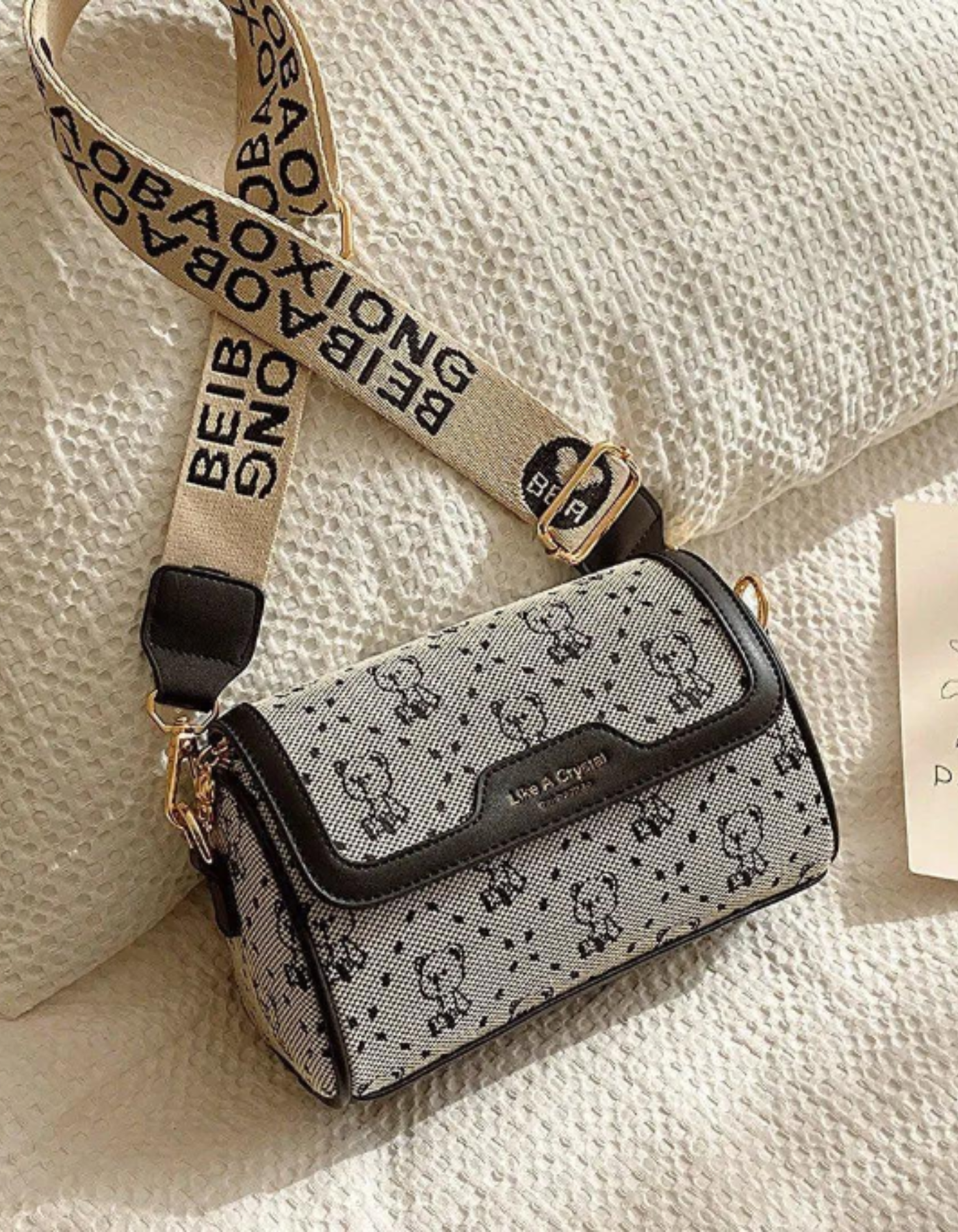 Celinea – Embellished bunny charm – Crossbody bag-15209173647733-Nancy & Mae Savannah