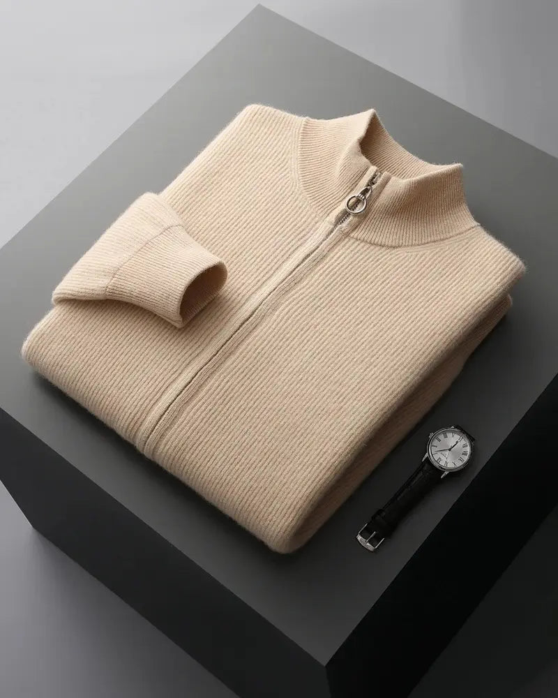 Charles Cashmere Zip Sweater-15553981481333-Nancy & Mae Savannah