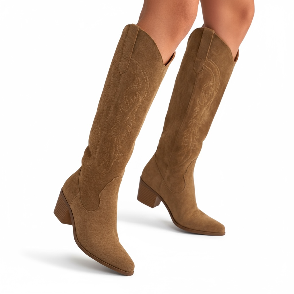 Chelsea - Knee High Cowgirl Boots for Women-15555834577269-Nancy & Mae Savannah