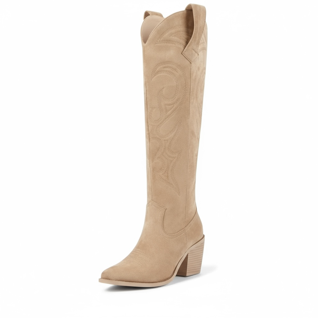 Chelsea - Knee High Cowgirl Boots for Women-15555834577269-Nancy & Mae Savannah