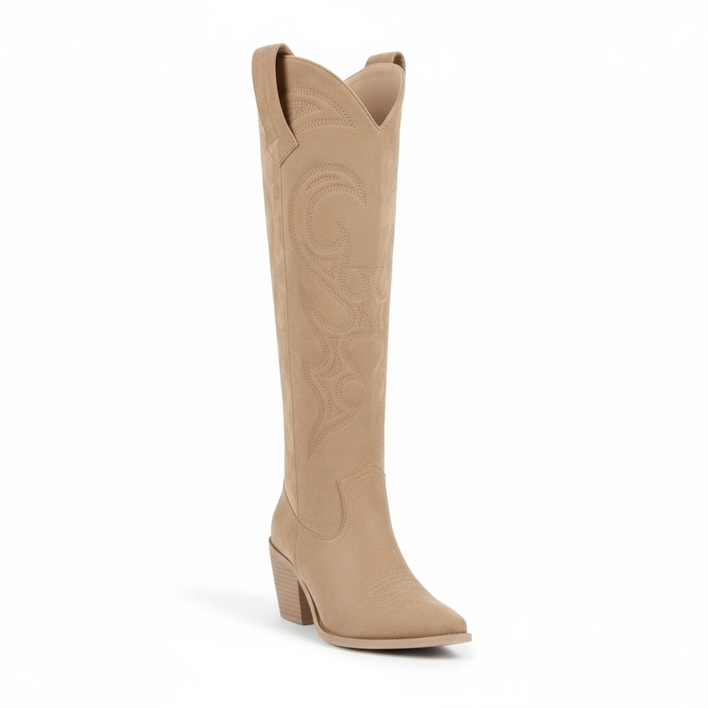 Chelsea - Knee High Cowgirl Boots for Women-15555834577269-Nancy & Mae Savannah
