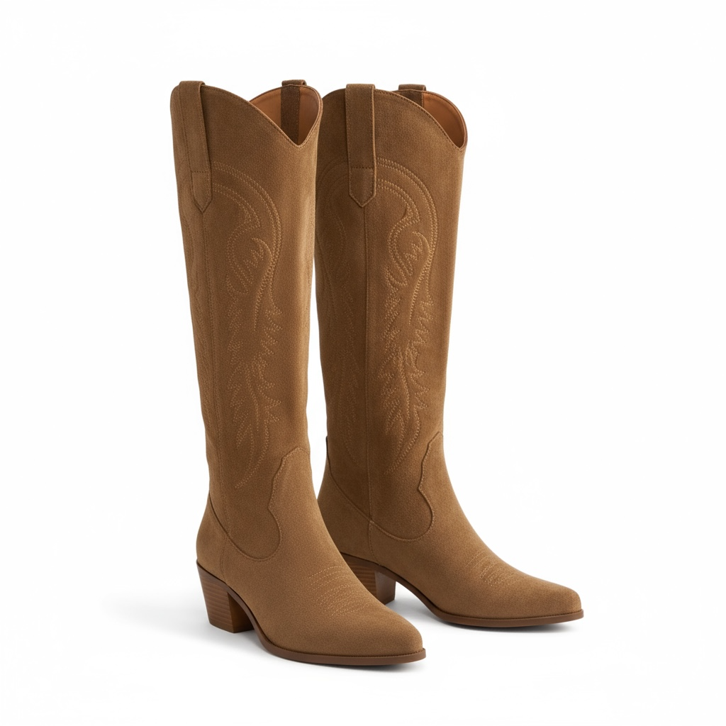 Chelsea - Knee High Cowgirl Boots for Women-15555834577269-Nancy & Mae Savannah