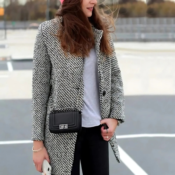 Chelsea - Long checked coat-15547644346741-Nancy & Mae Savannah