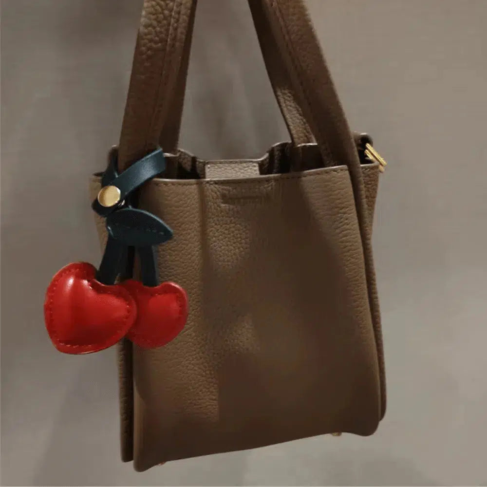 Cherry – Playful cherry design – Bag charm-15133596385653-Mirella Fiore