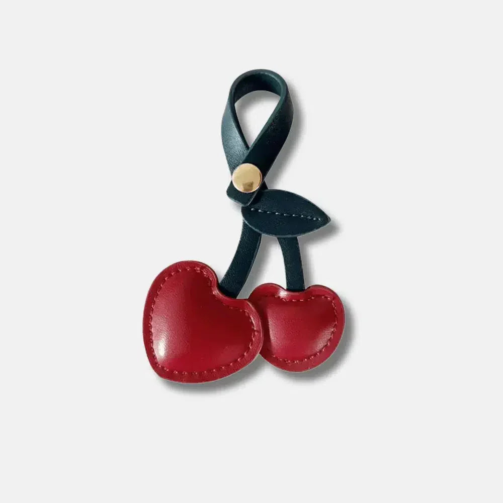 Cherry – Playful cherry design – Bag charm-15133596385653-Mirella Fiore