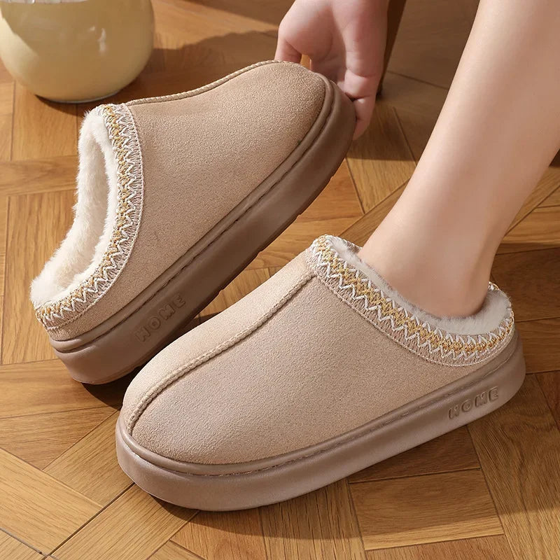 Chloe - Fluffy Platform Slippers-15547823128949-Mirella Fiore