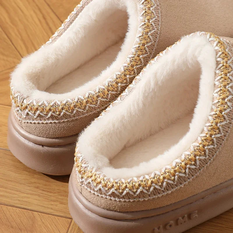 Chloe - Fluffy Platform Slippers-15547823128949-Mirella Fiore