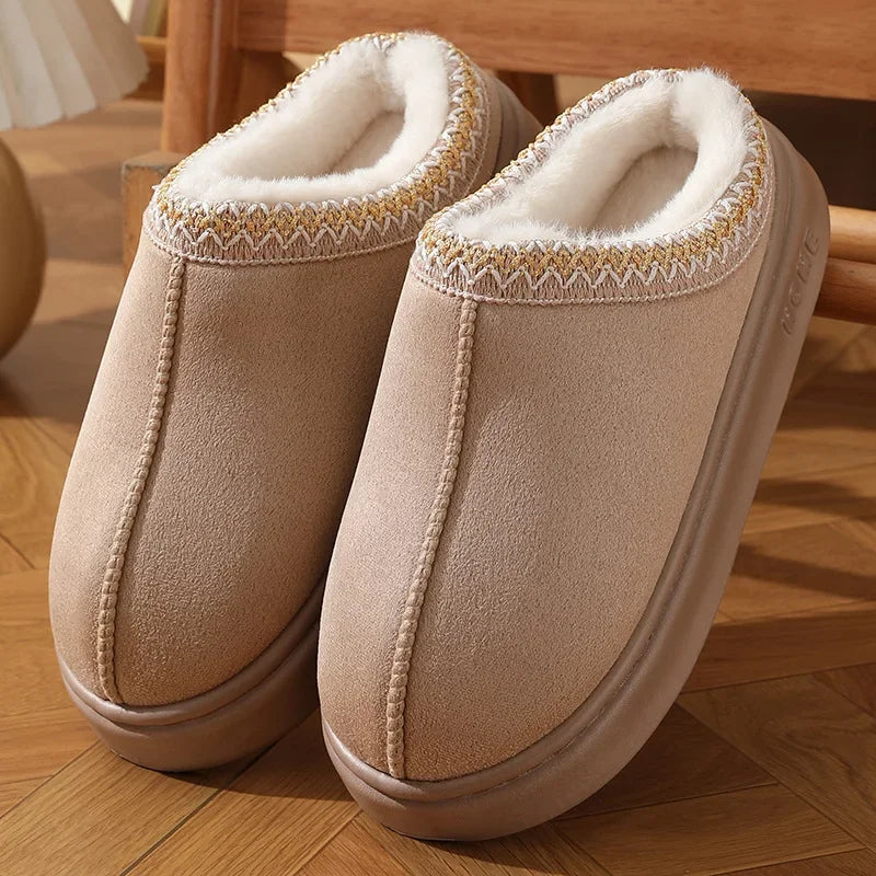Chloe - Fluffy Platform Slippers-15547823128949-Mirella Fiore