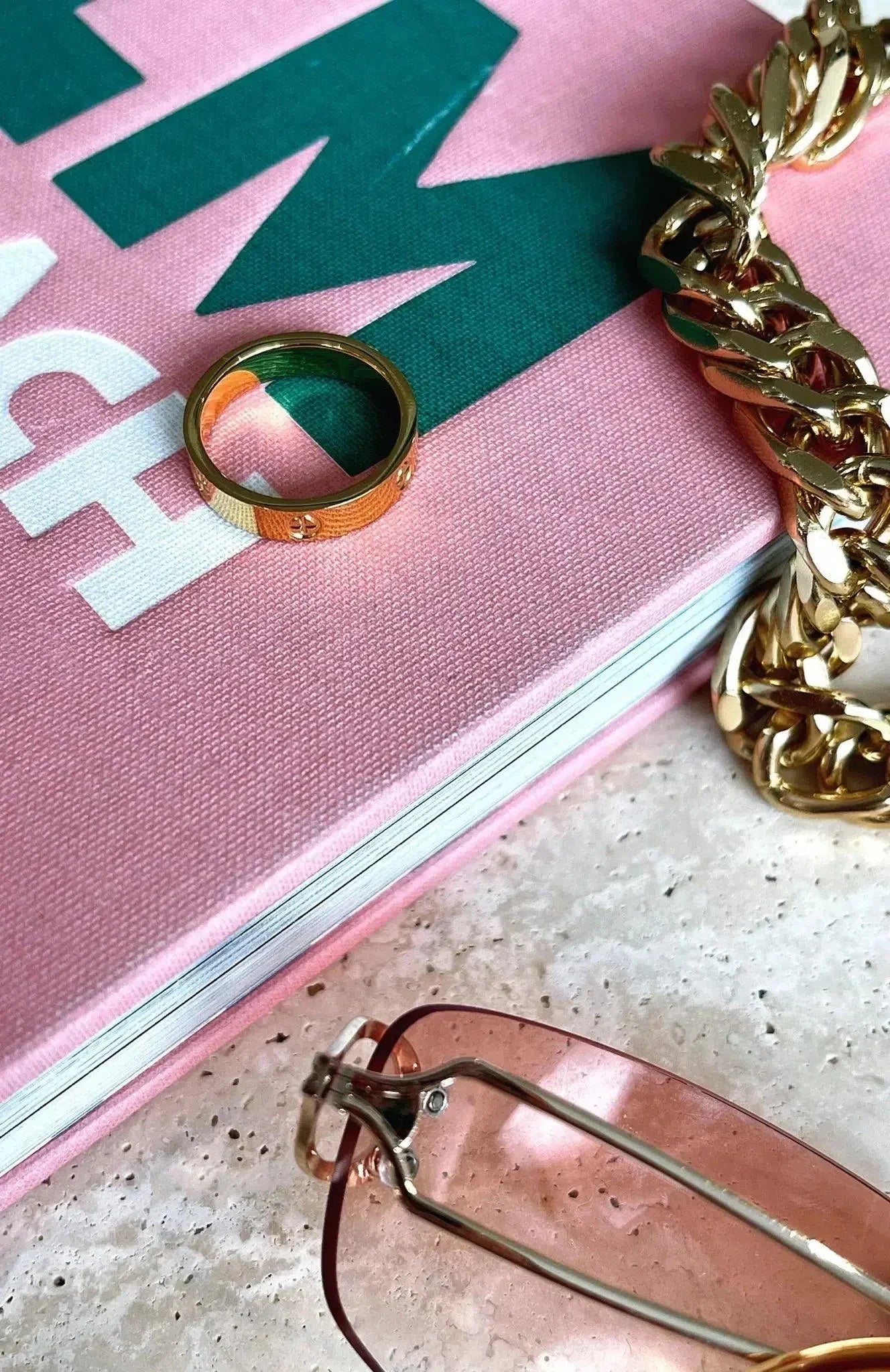 Clairette – Chunky design – Gold-plated ring-15227807236469-Mirella Fiore
