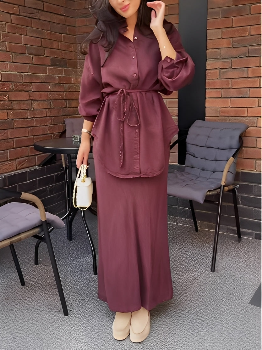 Clara - Chic Two-Piece Set-15549008740725-Nancy & Mae Savannah