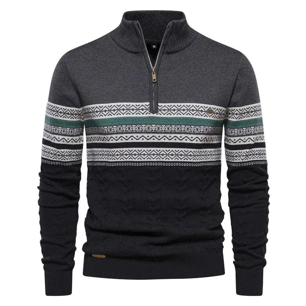 Clark Quarter Zip Jumper-15553980694901-Nancy & Mae Savannah