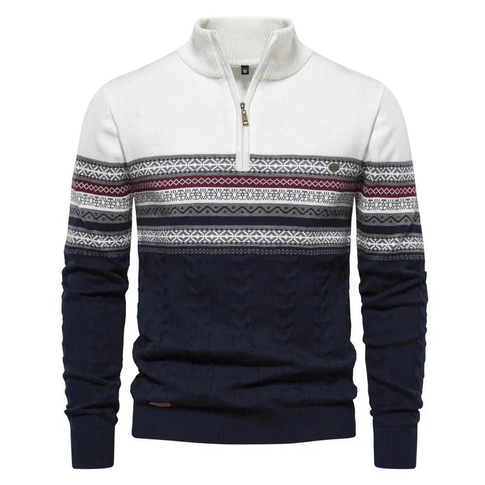 Clark Quarter Zip Jumper-15553980694901-Nancy & Mae Savannah