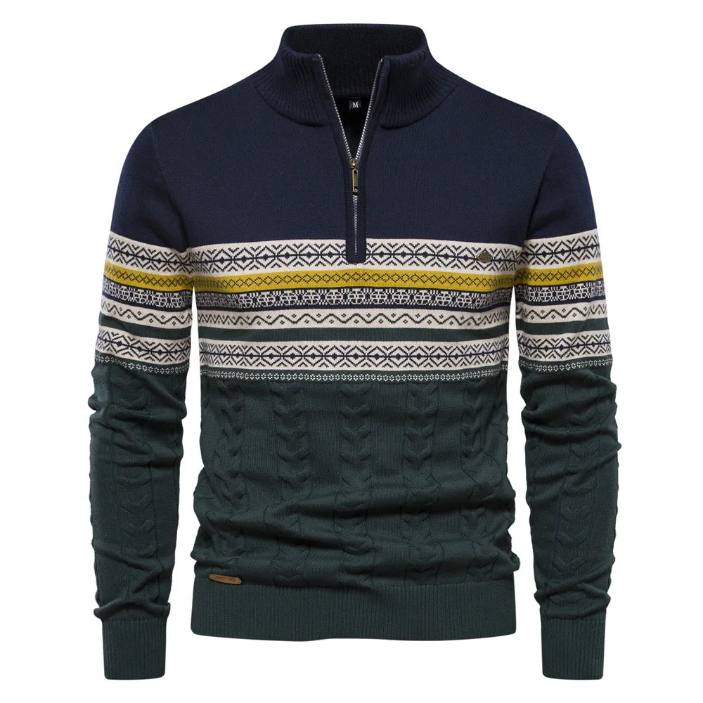 Clark Quarter Zip Jumper-15553980694901-Nancy & Mae Savannah