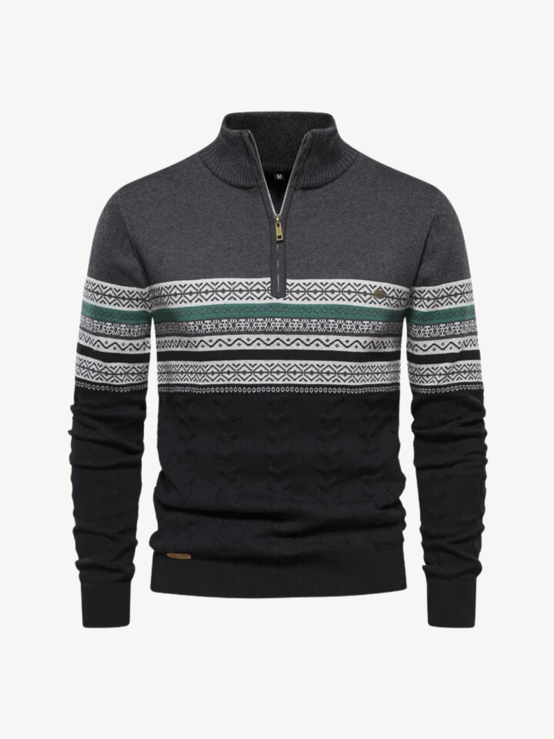 Clark Quarter Zip Jumper-15553980694901-Nancy & Mae Savannah