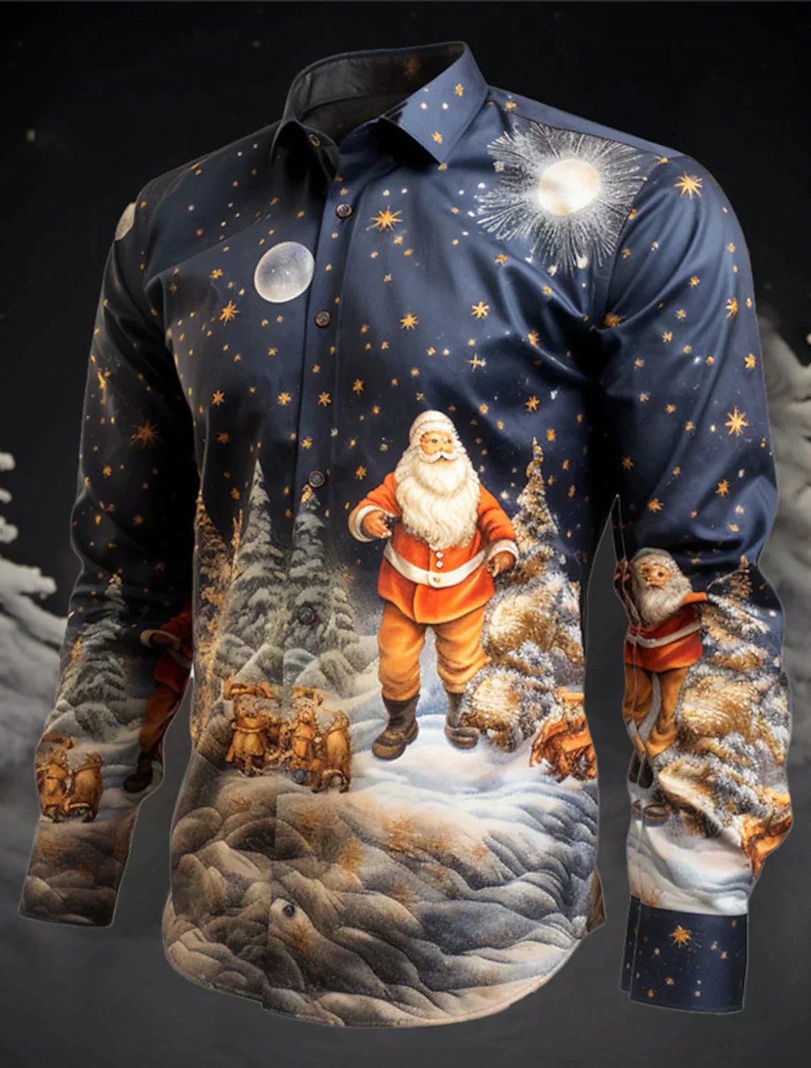 Claus - Elegant Christmas Shirt-15553985413493-Mirella Fiore