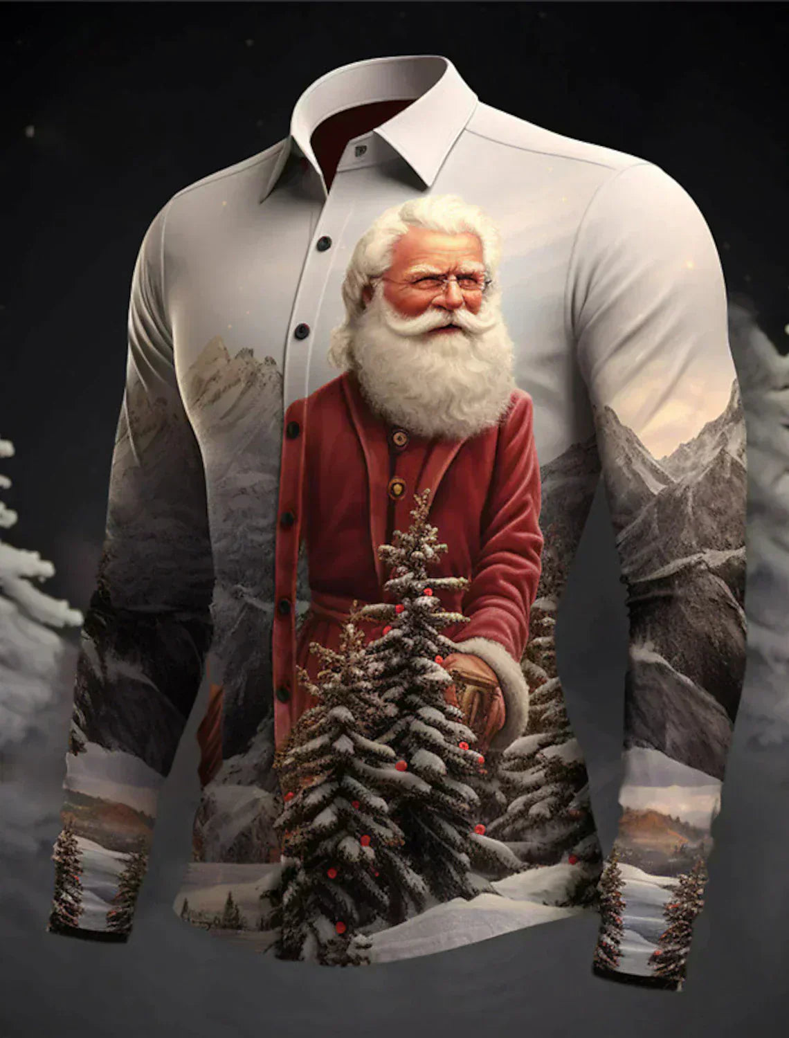 Claus - Elegant Christmas Shirt-15553985413493-Mirella Fiore