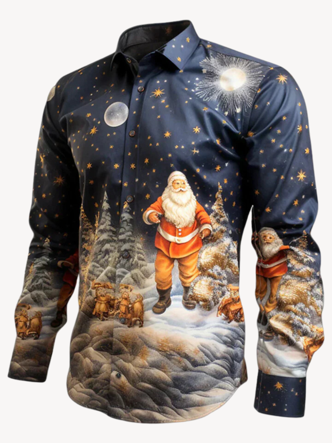 Claus - Elegant Christmas Shirt-15553985413493-Mirella Fiore