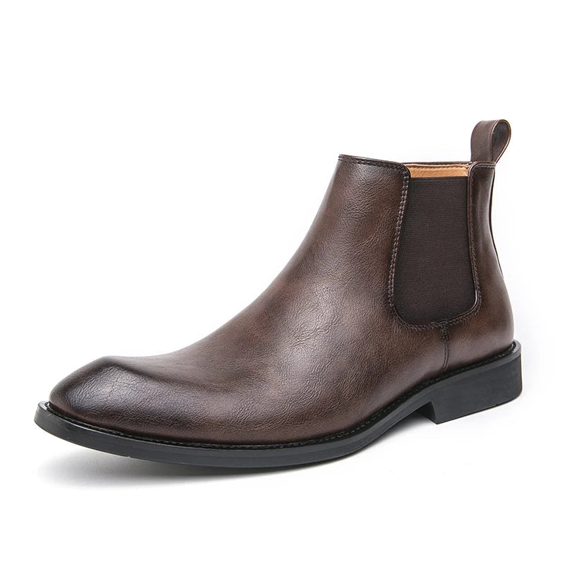 Cooper - Leather Chelsea Boots with Zipper-15550770020725-Mirella Fiore