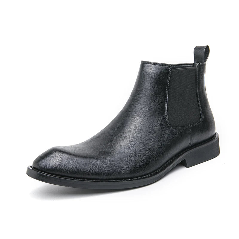 Cooper - Leather Chelsea Boots with Zipper-15550770020725-Mirella Fiore