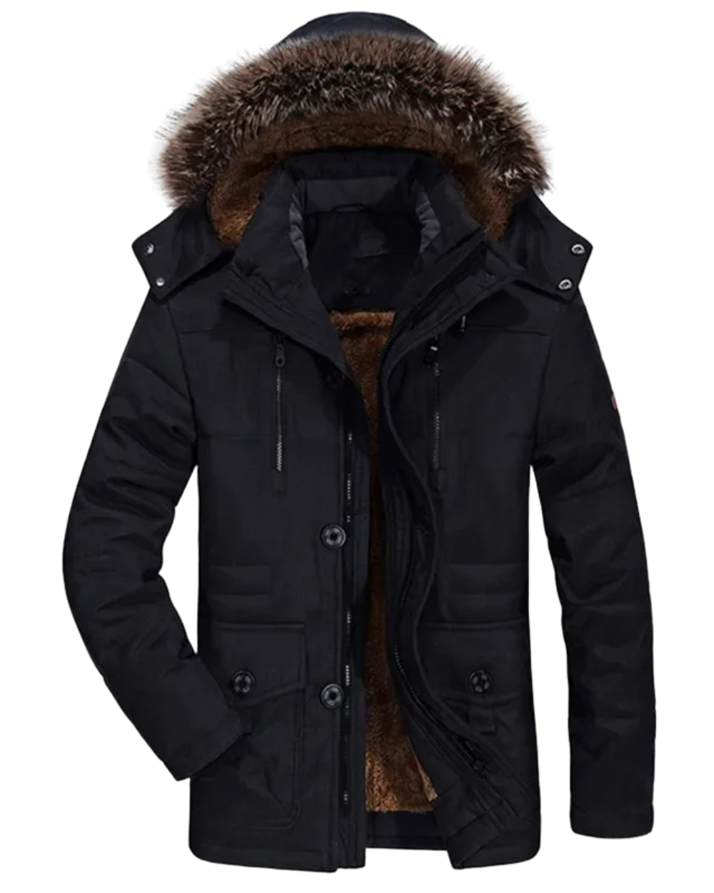 Cotton Hooded Winter Jacket-15519104794997-Mirella Fiore