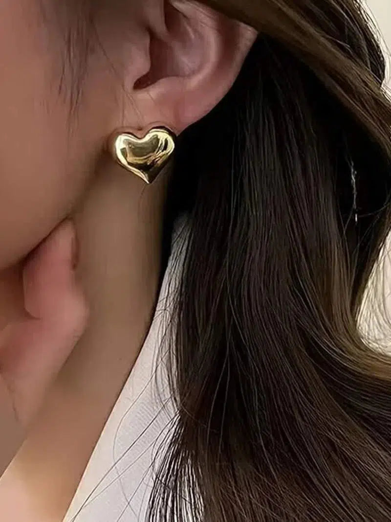 Cuore – Chunky design – Heart earrings-15227778597237-Nancy & Mae Savannah