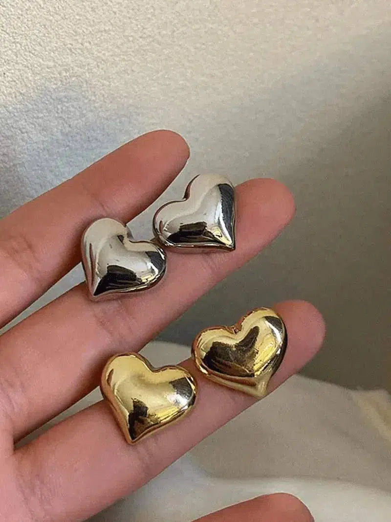 Cuore – Chunky design – Heart earrings-15227778597237-Nancy & Mae Savannah
