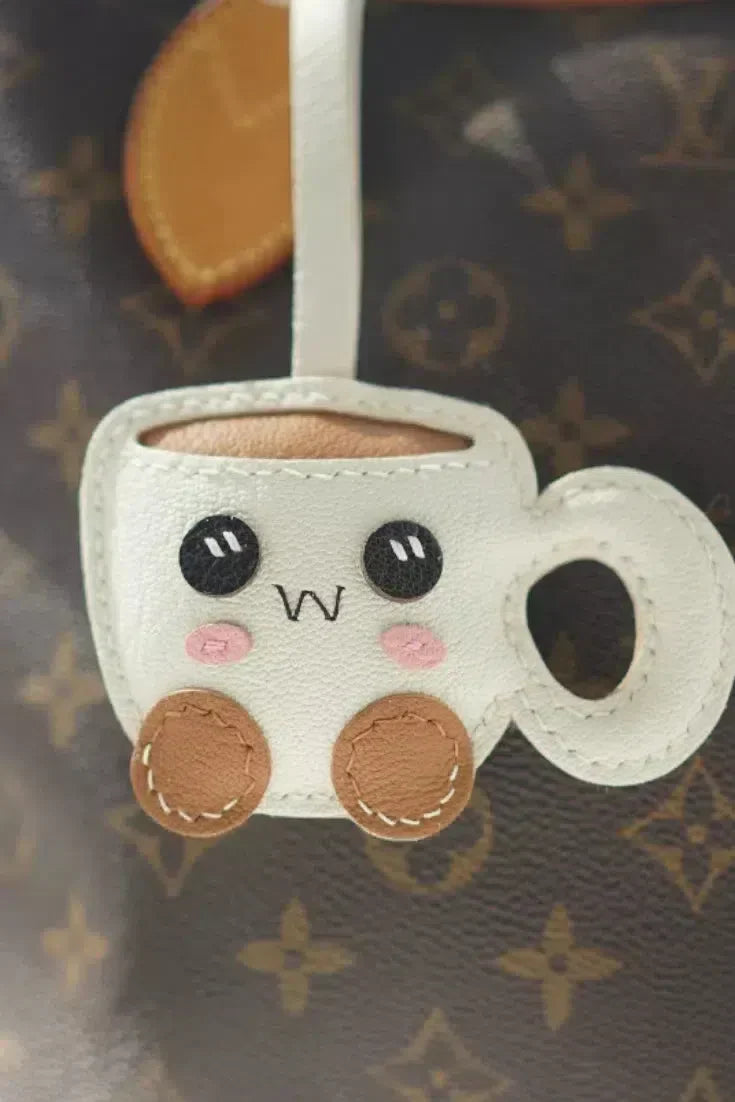 Cuppy the Coffee – Whimsical theme – Bag charm-15133607264629-Nancy & Mae Savannah