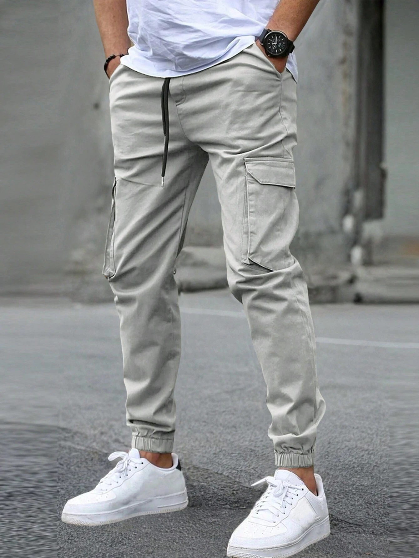 DAVID | MEN'S CARGO JOGGER TROUSERS-15553980629365-Nancy & Mae Savannah