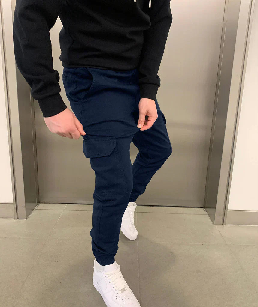 DAVID | MEN'S CARGO JOGGER TROUSERS-15553980629365-Nancy & Mae Savannah