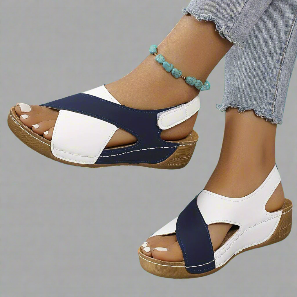 DIANE - COLORBLOCK SLINGBACK SANDALS-15549135323509-Mirella Fiore