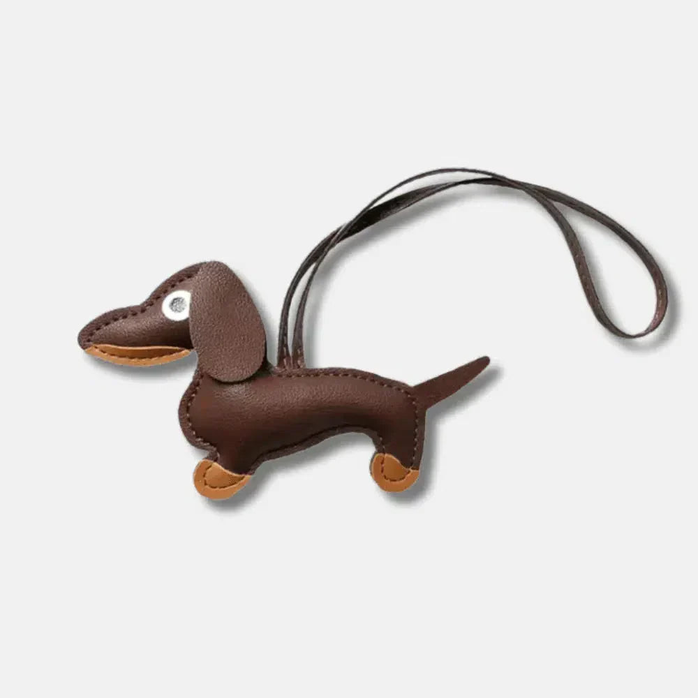Dachshund – Playful dachshund design – Bag charm-15133605921141-Nancy & Mae Savannah