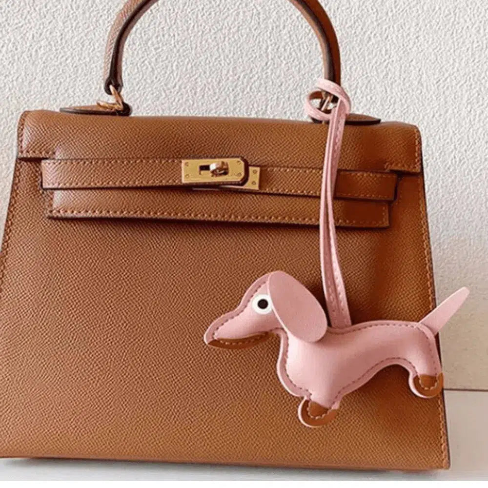 Dachshund – Playful dachshund design – Bag charm-15133605921141-Nancy & Mae Savannah