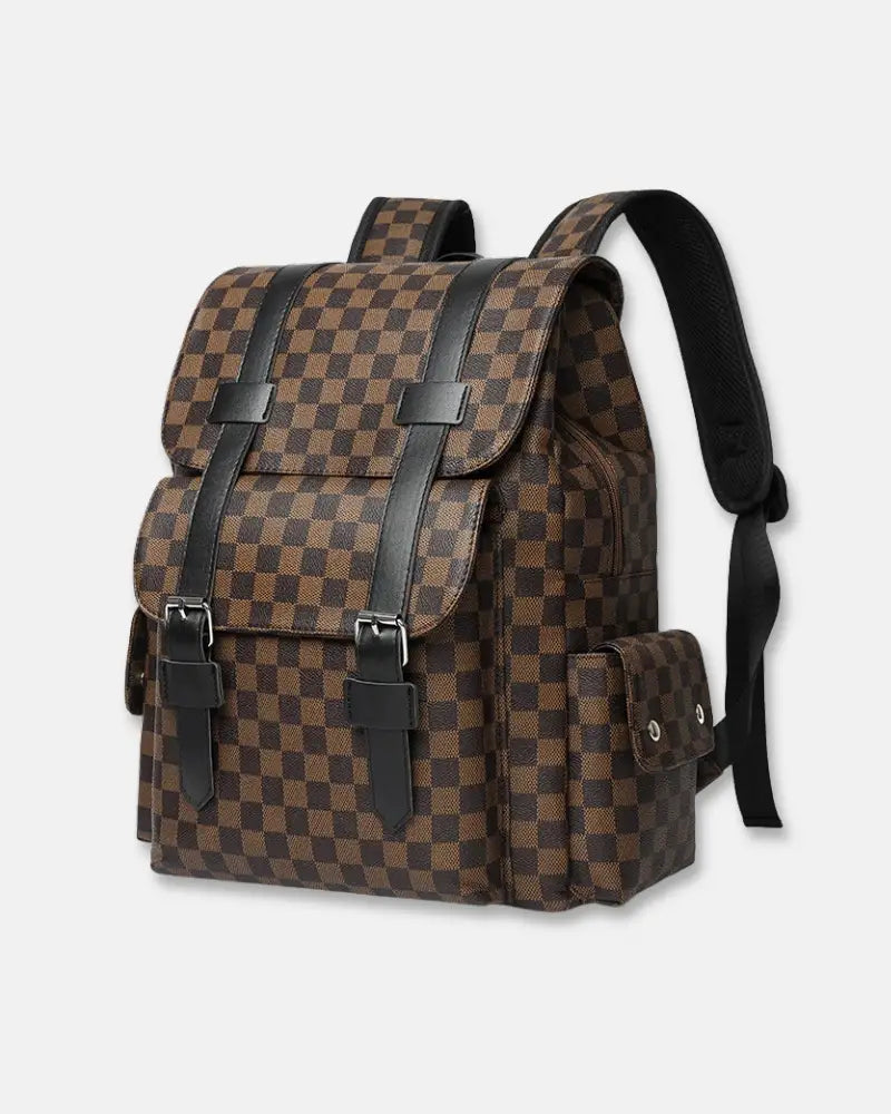 Damier Checkered Backpack-15553983447413-Nancy & Mae Savannah