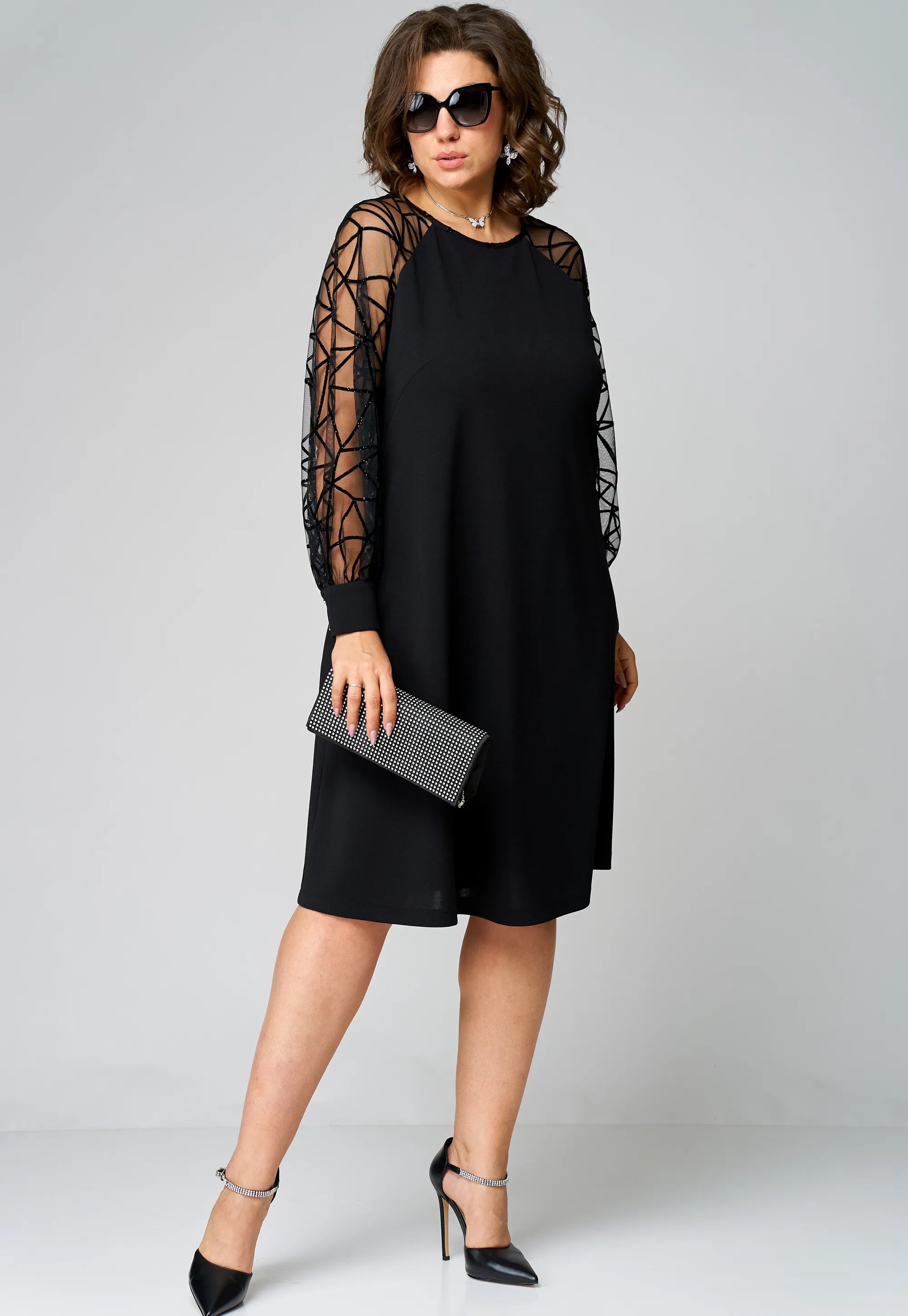 Darcy - Elegant Tunic Dress-15553263174005-Mirella Fiore