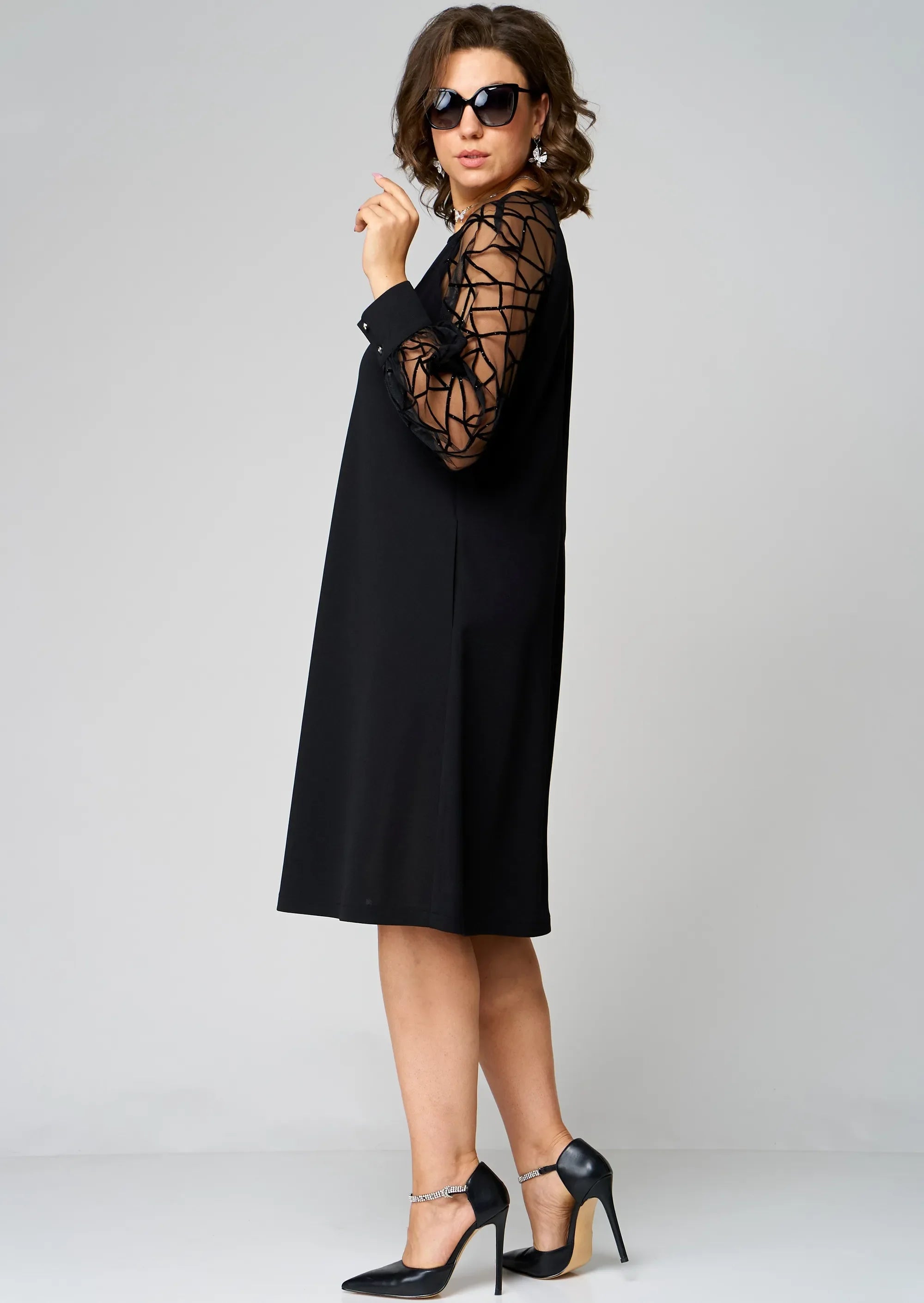 Darcy - Elegant Tunic Dress-15553263174005-Mirella Fiore