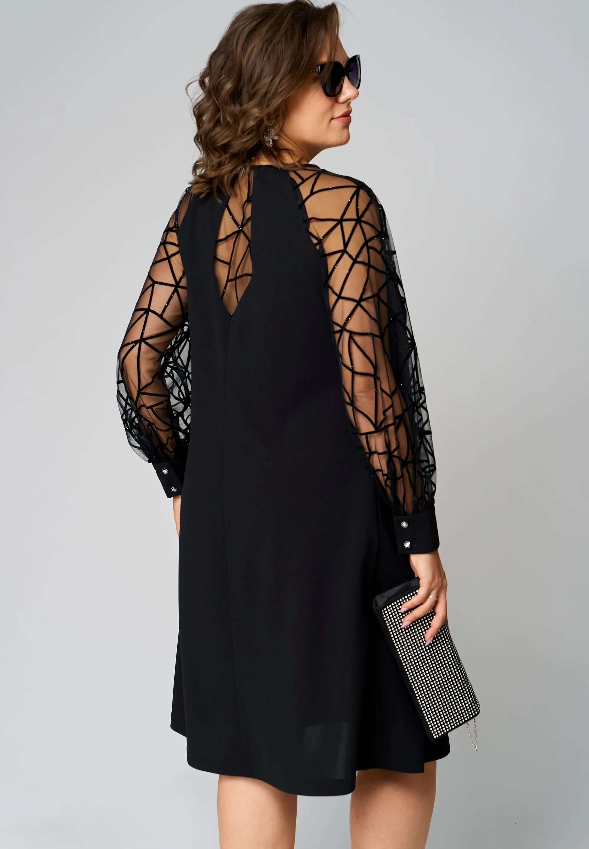 Darcy - Elegant Tunic Dress-15553263174005-Mirella Fiore