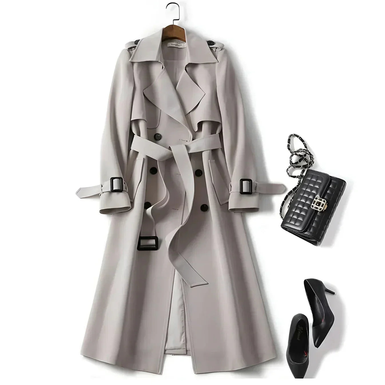 Darlene - Stylish Elegant Trench Coat-15518867259765-Mirella Fiore
