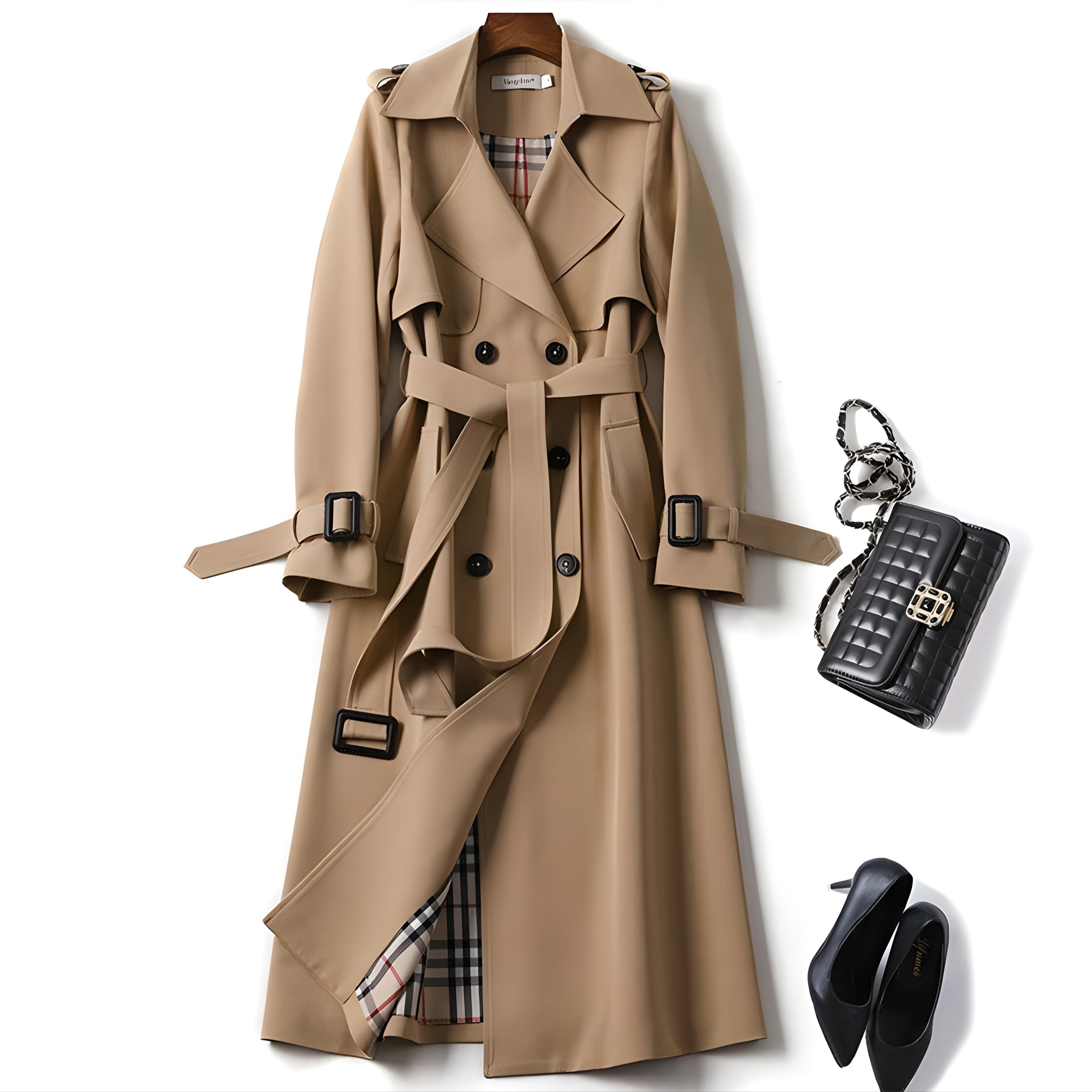 Darlene - Stylish Elegant Trench Coat-15518867259765-Mirella Fiore
