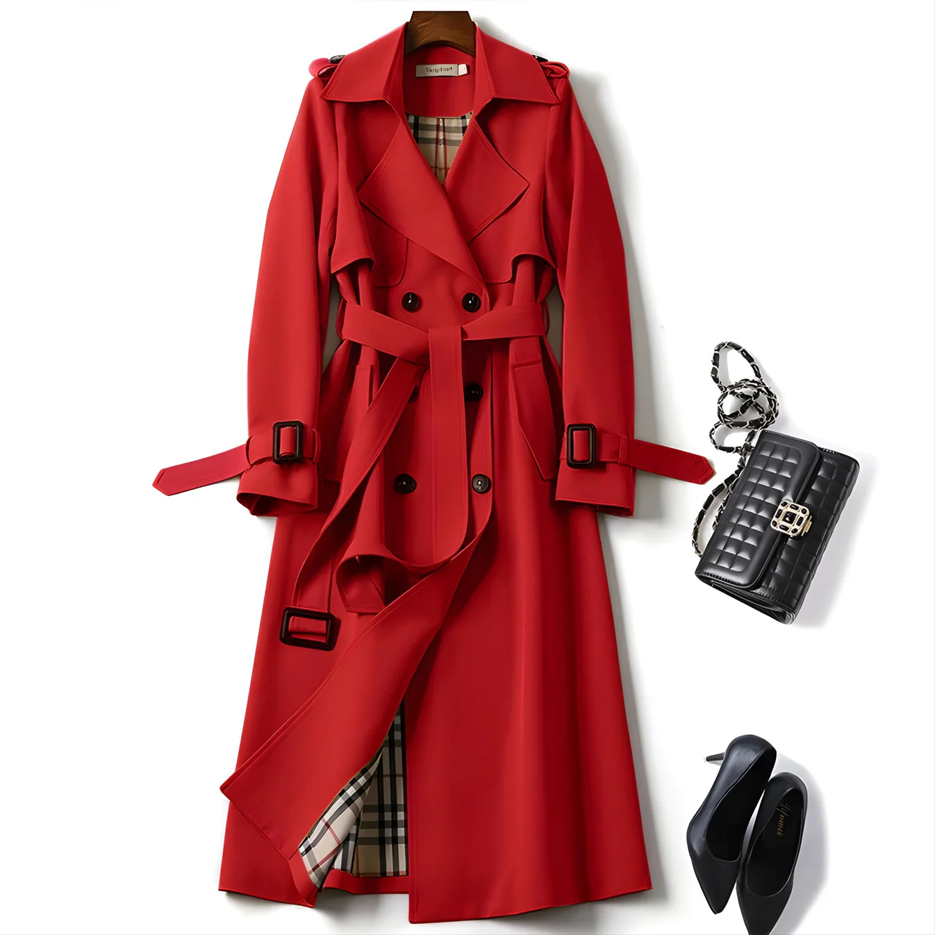 Darlene - Stylish Elegant Trench Coat-15518867259765-Mirella Fiore
