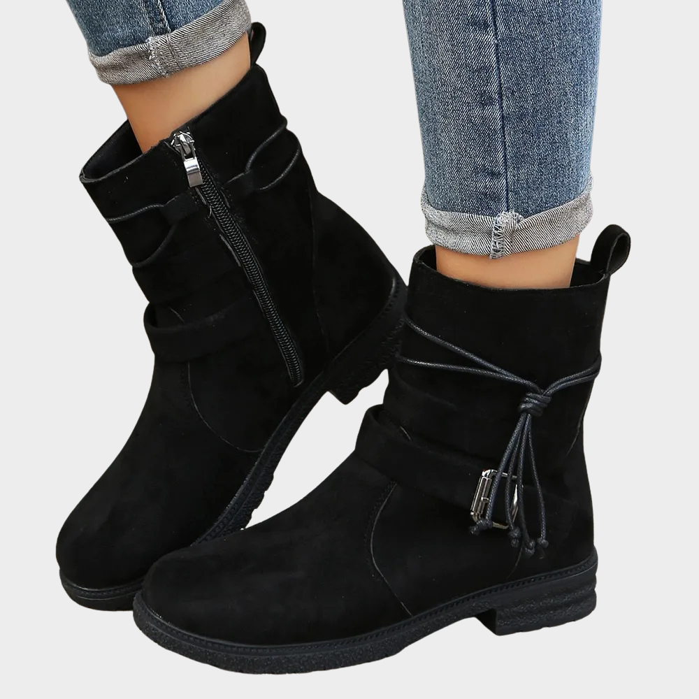 Delaney - Low Heel Ankle Boots-15520005882229-Mirella Fiore